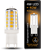 Лампа Gauss G9 AC185-265V 4W 400lm 2700K керамика LED 1/10/200