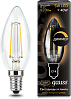 Лампа Gauss Filament Свеча 5W 420lm 2700К Е14 диммируемая LED 1/10/50