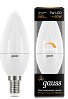 Лампа Gauss Свеча 7W 560lm 3000К Е14 диммируемая LED 1/10/100