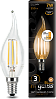 Лампа Gauss Filament Свеча на ветру 7W 550lm 2700К Е14 шаг. диммирование LED 1/10/50