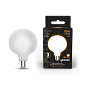 Лампа Gauss Filament G125 10W 1070lm 3000К Е27 milky LED 1/20
