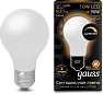 Лампа Gauss Filament А60 10W 820lm 2700К Е27 milky диммируемая LED 1/10/40