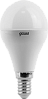 Лампа Gauss Шар 6.5W 520lm 3000K E14 LED 1/10/100