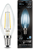 Лампа Gauss LED Filament Свеча E14 7W 580lm 4100К 1/10/50