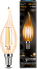 Лампа Gauss LED Filament Свеча на ветру E14 5W 400lm 2700K Golden 1/10/50