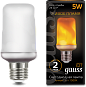 Лампа Gauss LED T65 Flame 5W E27 20-80lm 1500K 1/10/100